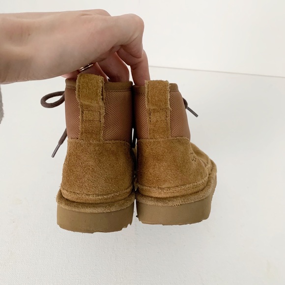 Ugg Kids Neumel II Lace Up Boot Brown Size 3 - Picture 10 of 15